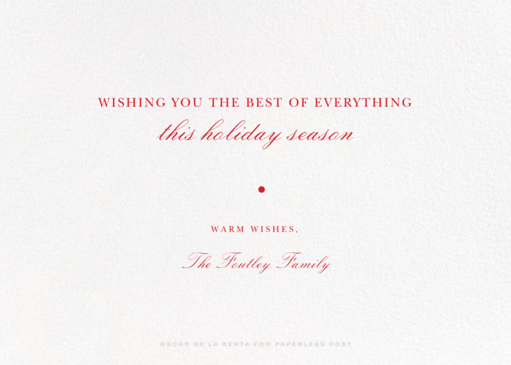 Tartan (Photo) by Oscar de la Renta - Back