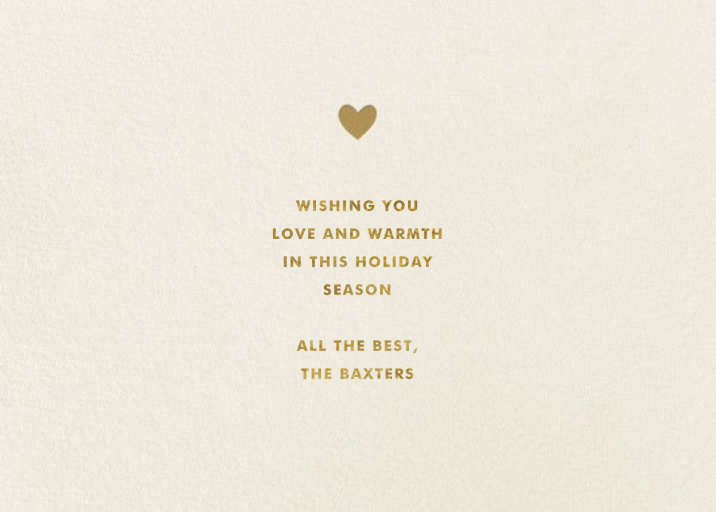 Gold Heart by The Indigo Bunting - Back