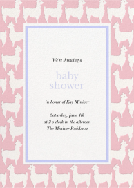 Alpaca Party - Baby Shower Invitation by kate spade new york