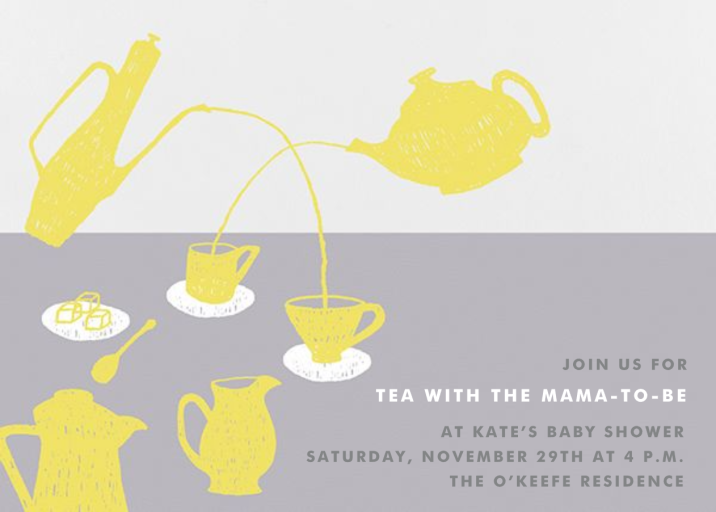 Pour Me A Cup - Baby Shower Invitation by Paperless Post