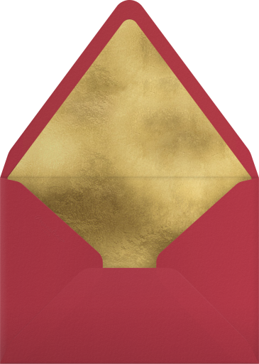 Red Poppy Floral Invitation Envelope