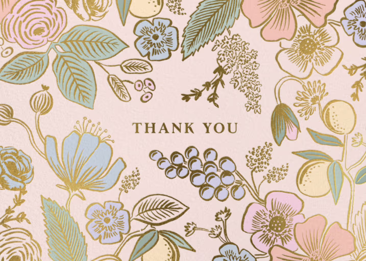 Colette Thank You - Thank You Card by Rifle Paper Co.