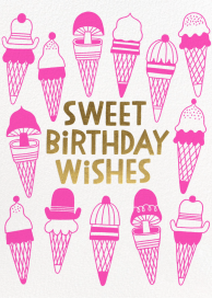 Ice Cream Toppings (Anke Weckmann) - Birthday Card by Red Cap Cards