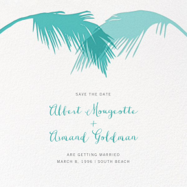 Tropical Palm Square by Paperless Post