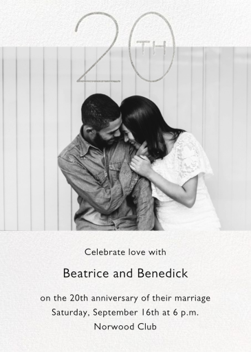 Wedded Decade Photo - Anniversary Invitation by Paperless Post