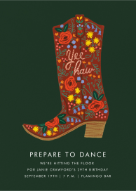 Birthday Boot (Invitation) by Rifle Paper Co.