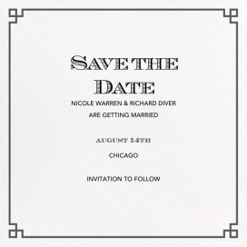 Nixon Border (Save the Date) by Jonathan Adler