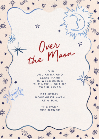 Little Moon - Baby Shower Invitation by Pulp Templates Co.