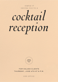 Claro - Cocktail Party Invitation by Paperless Post