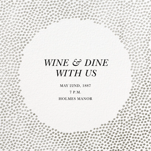 Metallic Confetti - Cocktail Party Invitation by Kelly Wearstler