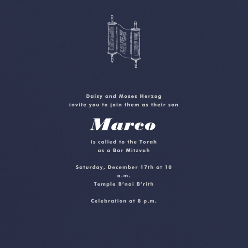 Navy Blue - Bachelor Party Invitation by Paperless Post