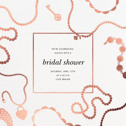 Precious Metal - Bridal Shower Invitation by kate spade new york