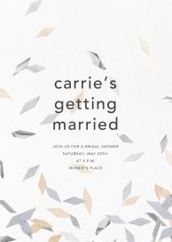 Flutter - Bridal Shower Invitation by CONFETTISYSTEM