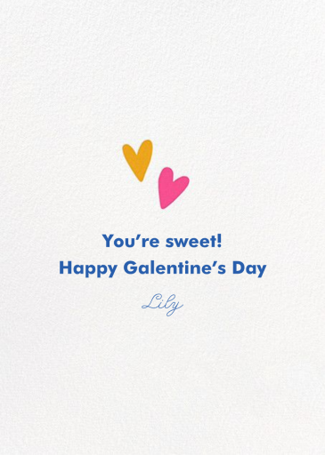 Best Buds - Valentine's Day Card by Hello!Lucky - Back