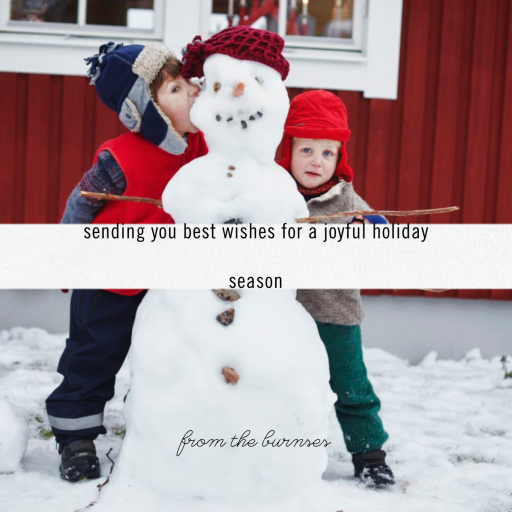 Center Text Strip - Holiday Card by Paperless Post