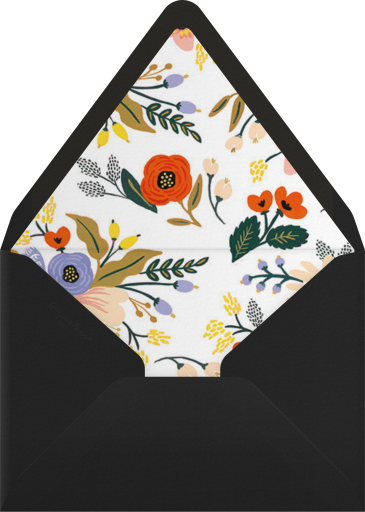 Floral 2027 New Year Card Envelope