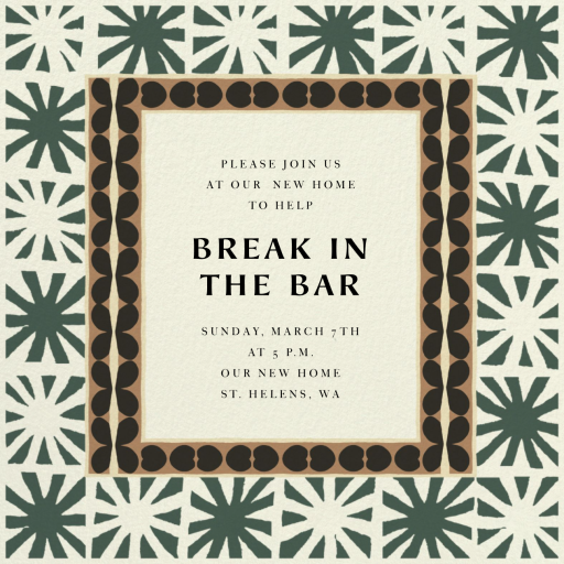 Tile Art - Invitation by Jungalow