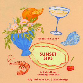 Orange Dinner Party by Iris + Marie