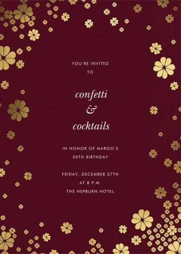 Clover and Over - Birthday Invitation by kate spade new york