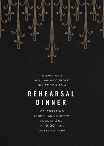 Allure - Rehearsal Dinner Invitation by Paperless Post