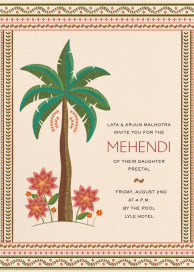 Palm Tree Stitching by Chand Sitara