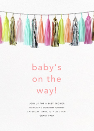 Glimmer (Tall) - Baby Shower Invitation by CONFETTISYSTEM