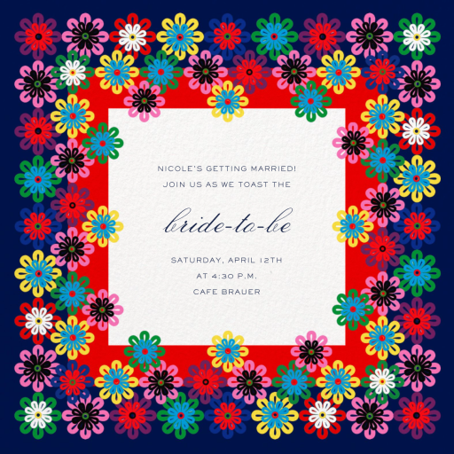 Flower Rainbow - Bridal Shower Invitation by Mary Katrantzou
