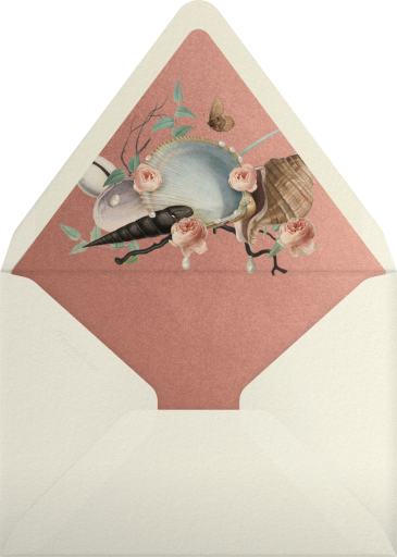Shells and Roses - Open Sea Design Co. Envelope