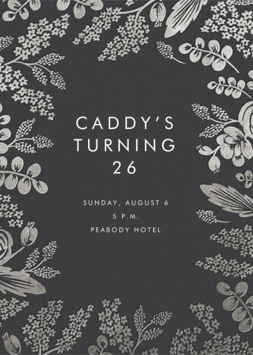 Heather and Lace - Birthday Invitation by Rifle Paper Co.