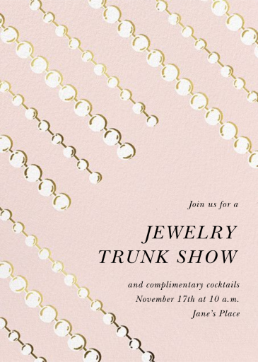 Mom's Pearls - Shopping Event Invitation by kate spade new york