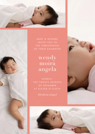 Quad - Baptism & Christening Invitation by Paperless Post