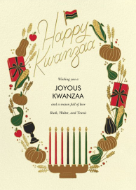 Kwanzaa Wreath by Paperless Post
