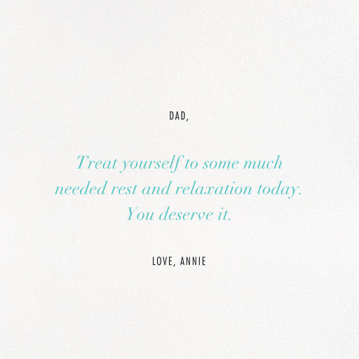 Different Strokes - Father's Day Card by Kelly Wearstler - Back