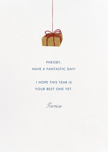 Parcel - Birthday Card by Paperless Post - Back