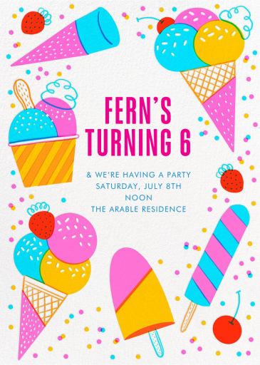 Scooped Up - Birthday Invitation by Hello!Lucky