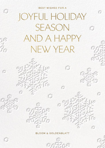 Embossed Snowflakes - Holiday Card by Paperless Post