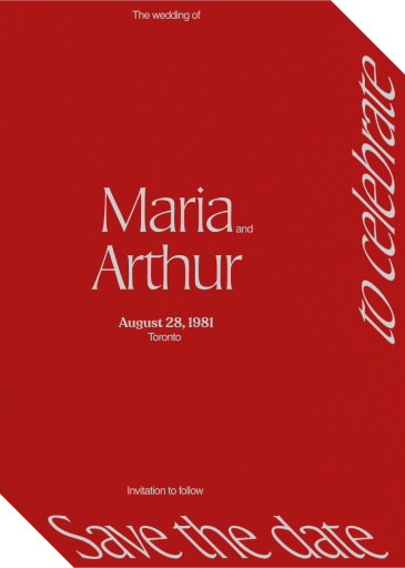 Three-Dimensional - Save the Date by Both
