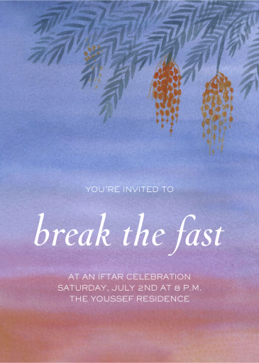 Watercolor Sky - Diwali Invitation by Paperless Post