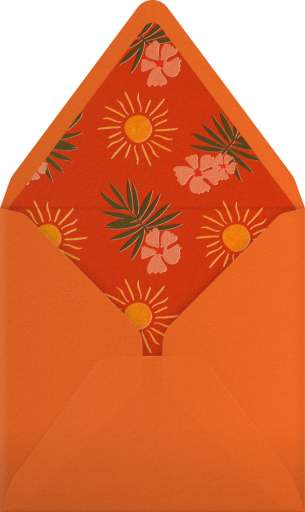 Palm Leaf Cutout - Paperless Post Envelope