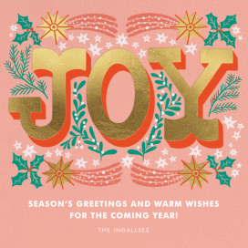 Just Joy (Square) - Christmas Card by Hello!Lucky