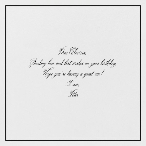 Peacock Birthday - Birthday Card by Paperless Post - Back