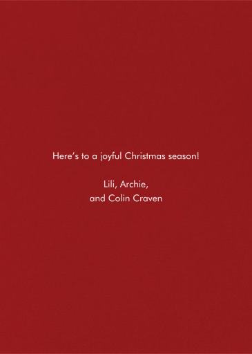 Filled with Spirit by Paperless Post - Back