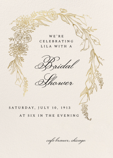 Blooming Arch - Bridal Shower Invitation by Paperless Post