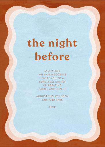 Wiggle Room - Rehearsal Dinner Invitation by Paperless Post