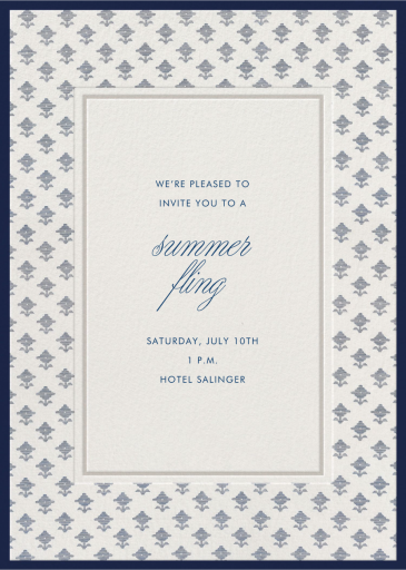Rubia - Summer Party Invitation by Schumacher