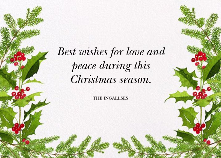 Merry Season - Business Holiday Card by Felix Doolittle