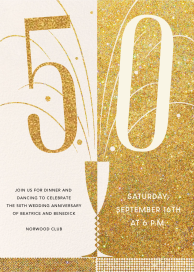 Split the Tab - 50th Anniversary Invitation by Paperless Post