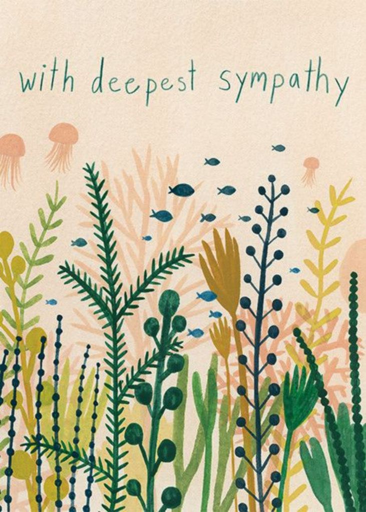 Underwater Sympathy (Kate Pugsley) Greeting Card Send online