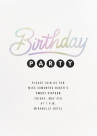 Galaxy Birthday - Sweet 16 Invitation by Paperless Post