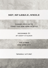 Evergreen Stripes - New Year's Eve Invitation by kate spade new york